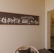 杭州470平米中式茶馆包间背景墙装潢效果图