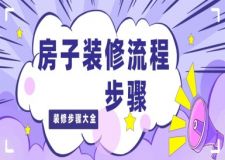 房子裝修流程步驟,裝修步驟大全