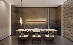 杭州470平米现代茶馆包间装修设计效果图