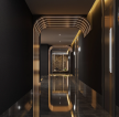 杭州1000平米娱乐会所走廊设计装修案例