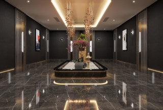 杭州1000平米娱乐会所走廊装饰设计案例