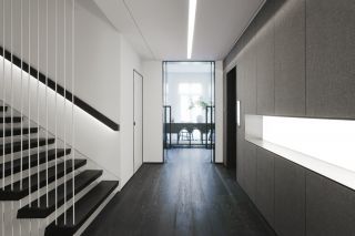 400平米现代别墅二楼走廊设计装修效果图
