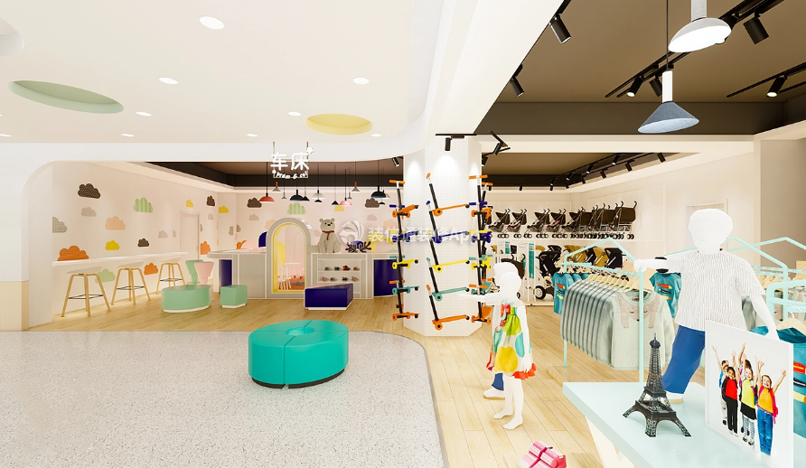 杭州180平米母婴店室内装饰设计效果图