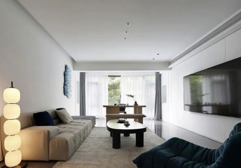 华安紫竹苑88平现代风格二居室装修案例