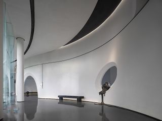 杭州艺术馆室内走廊装修设计效果图