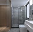 现代简约卫生间淋浴房玻璃隔断设计效果图
