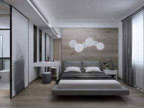 现代极简风格卧室装修设计效果图