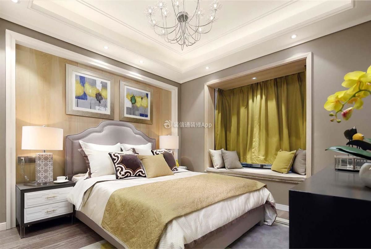 125平米现代卧室装潢设计效果图