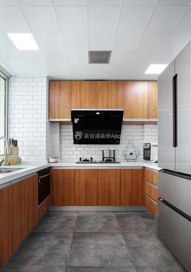 现代厨房橱柜装修设计效果图