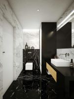 120平米住宅现代简约卫生间装修设计效果图