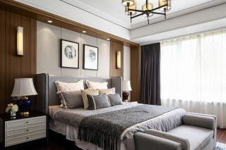 115平米现代新中式卧室装修设计效果图
