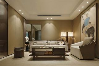170平米简约新中式客厅装修设计效果图