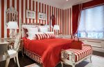 2023红色法式风格卧室装修设计效果图