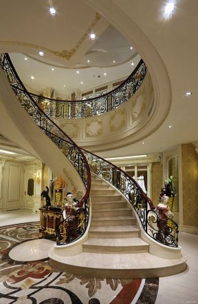 豪華別墅樓梯 歐式樓梯設計