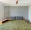 80平米现代住宅简约卧室床头背景墙装修效果图