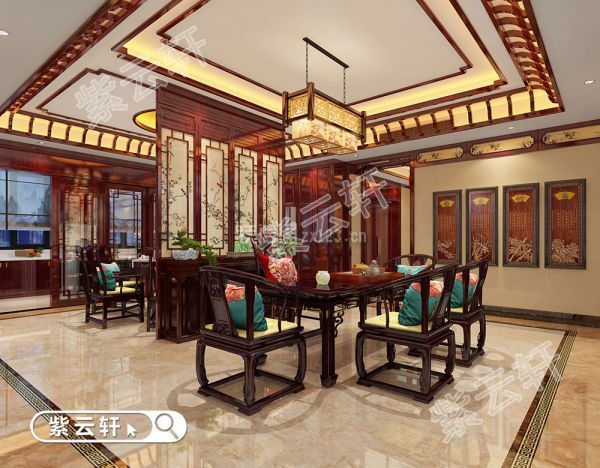 中式风格别墅茶室装修图