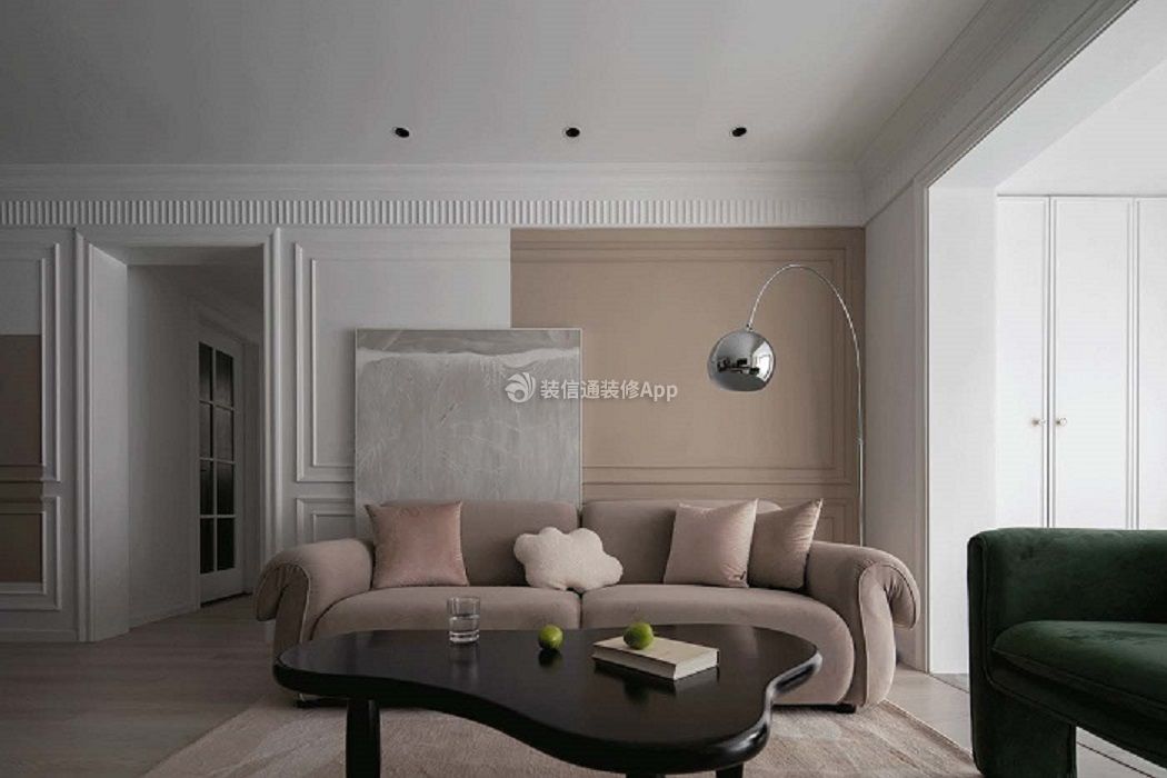 现代法式客厅沙发装修效果图