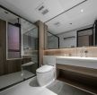 170平米现代住宅卫生间洗手台装修设计效果图