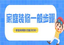 家庭裝修一般步驟,家庭裝修基本流程及時間