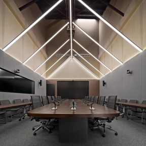 长沙办公室创意会议室吊顶装修效果图