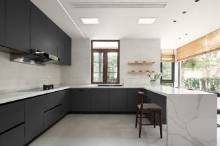 2023现代欧式别墅厨房装修设计效果图