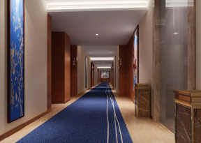 合肥商务酒店走廊地毯装修效果图