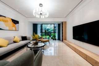 140平米现代简约客厅装修效果图欣赏
