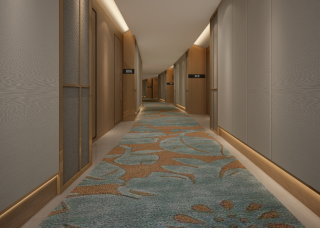 合肥精品酒店走廊地毯装修设计效果图