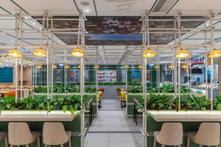 广州快餐店室内装修设计效果图