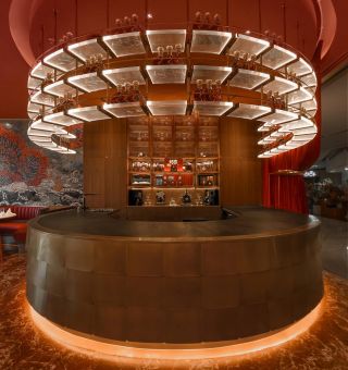 广州餐饮店酒吧吧台装修设计效果图
