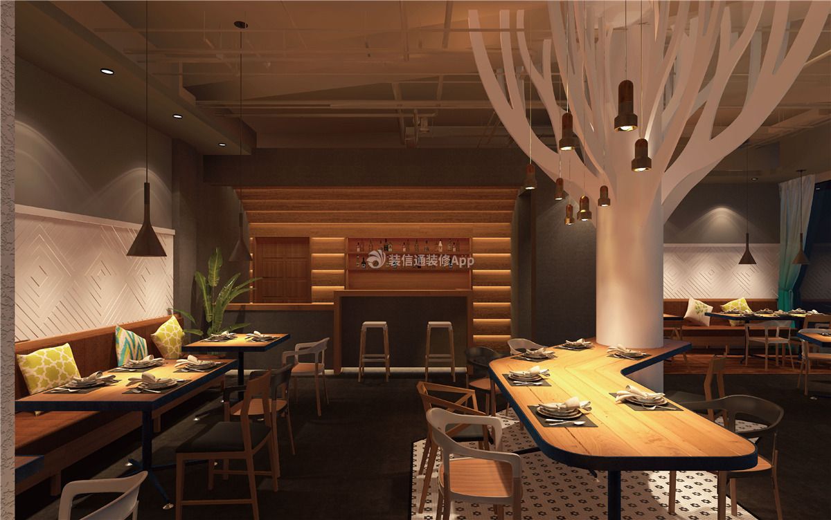广州温馨咖啡馆室内装修设计效果图