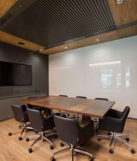 現代辦公室內會議室裝修設計效果圖