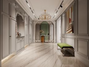 法式现代别墅走廊装修设计效果图