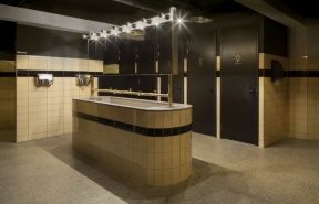 广州北欧风格咖啡馆卫生间装修设计效果图