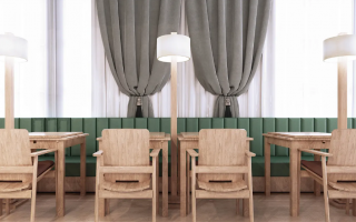 广州咖啡馆桌椅装修设计效果图