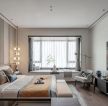 140平米住宅卧室现代新中式风格装修图