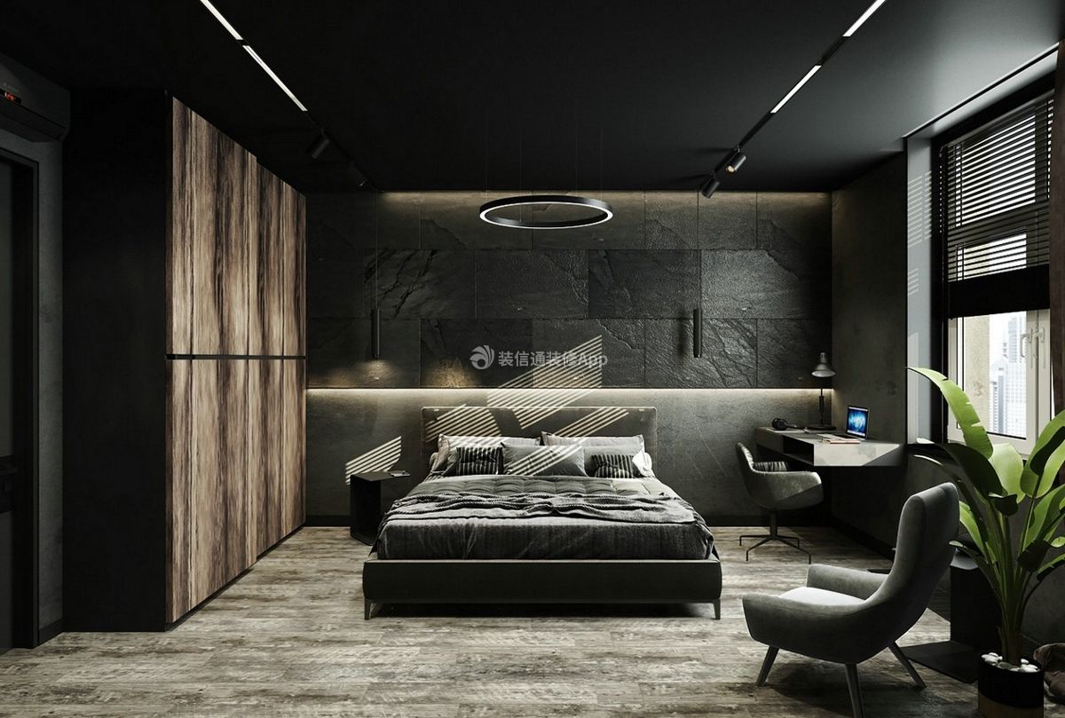 140平米卧室意式轻奢风格装修效果图