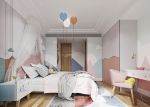 120平米现代住宅可爱卧室装修设计效果图
