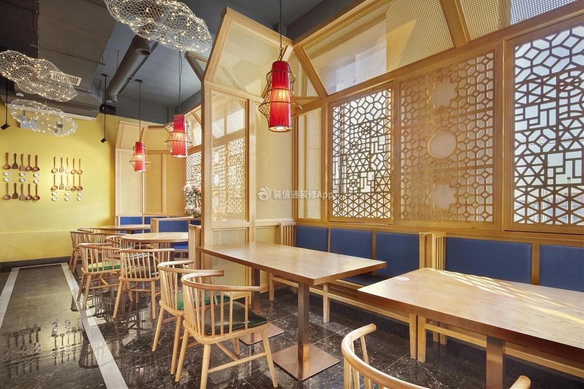 北京徽派餐厅室内装修效果图