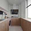三室两厅北欧风格U型厨房装修效果图