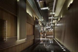 北京私人电影院走廊装修设计效果图