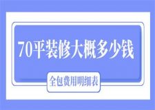 70平裝修大概多少錢(全包費(fèi)用明細(xì)表)