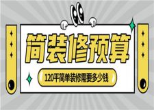 120平簡單裝修需要多少錢(簡裝修預算清單)