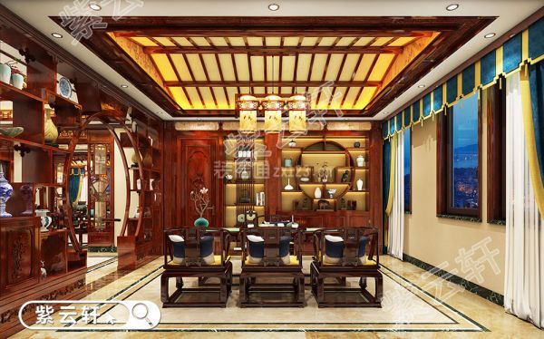 中式别墅装修茶室