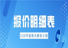 120平裝修大概多少錢,120平裝修報(bào)價(jià)明細(xì)表