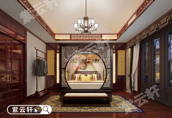 中式风格别墅卧室