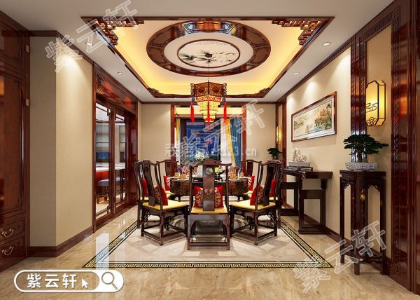 中式家庭装修设计餐厅