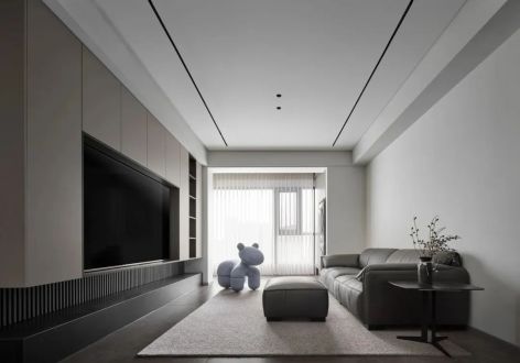中福大厦130㎡三居室现代简约装修案例