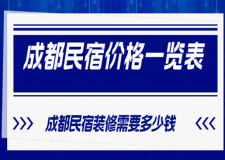 成都民宿價格一覽表，成都民宿裝修需要多少錢