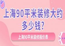 上海90平米裝修大約多少錢?90平米裝修報(bào)價(jià)表